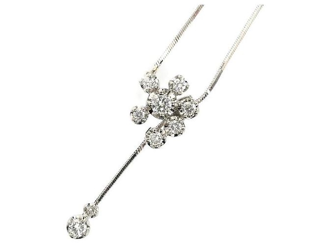 Autre Marque Collana Vendome Aoyama Pt950/850 Diamanti Argento - vista 4