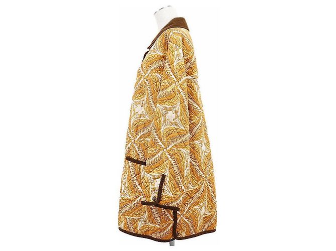 Salvatore Ferragamo gesteppte Cordjacke aus Polyester Gelb - Ansicht 5