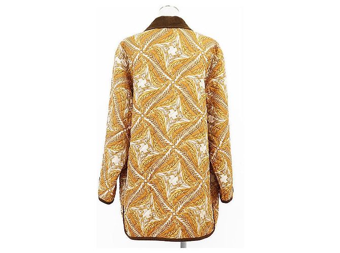 Salvatore Ferragamo gesteppte Cordjacke aus Polyester Gelb - Ansicht 6