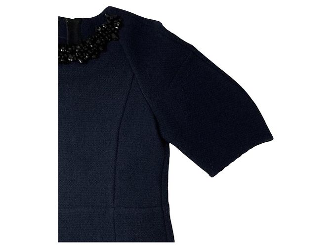 Marni Strickkleid Blau Marineblau - Ansicht 3