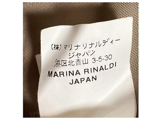Autre Marque Abrigo de mezcla de cachemira Marina Rinaldi Beige - vista 10