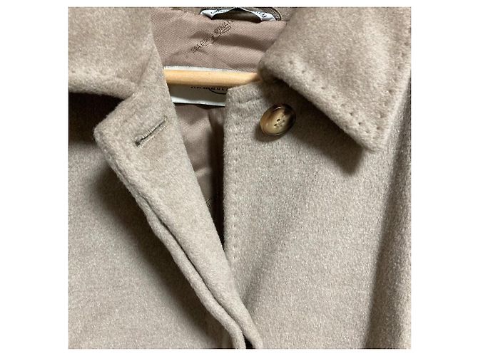 Autre Marque Abrigo de mezcla de cachemira Marina Rinaldi Beige - vista 6