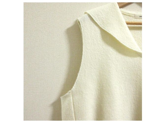 Autre Marque yori Wollstrick-Pullover mit Matrosenkragen Weiß - Ansicht 4