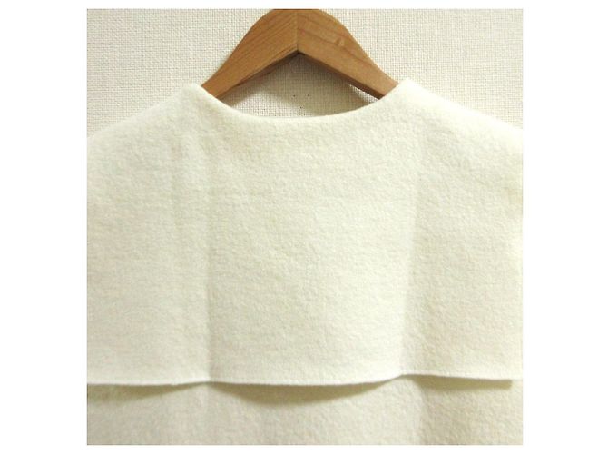 Autre Marque yori Wollstrick-Pullover mit Matrosenkragen Weiß - Ansicht 7