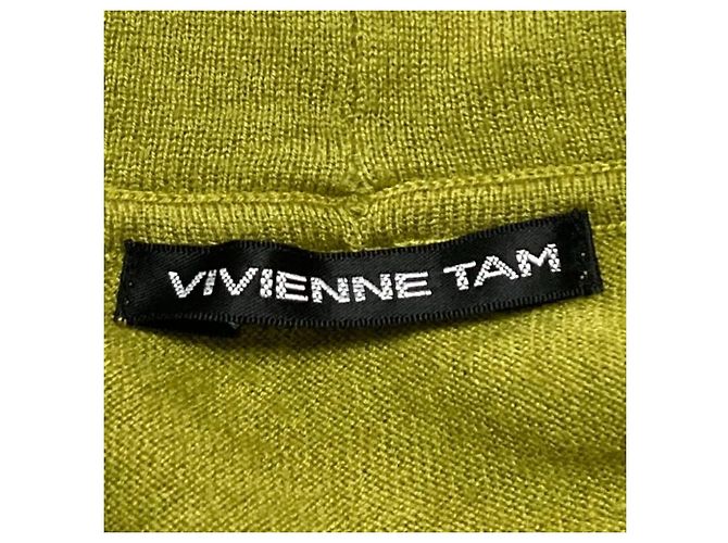 Autre Marque VIVIENNE TAM Punto de lana Amarillo Mostaza - vista 4