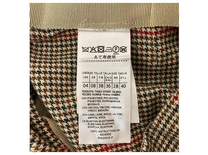 Autre Marque MAX&Co Hahnentritt-Weite Hose Mehrfarben - Ansicht 5