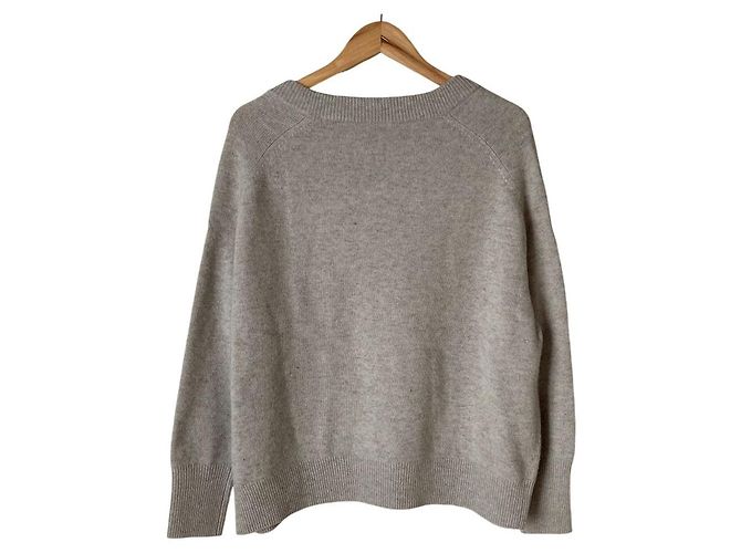 Autre Marque IENA Woll-Kaschmir-Strickpullover Beige - Ansicht 2