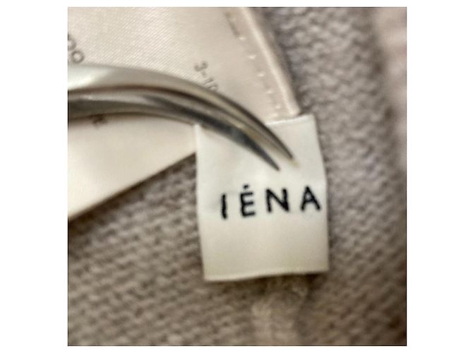 Autre Marque IENA Woll-Kaschmir-Strickpullover Beige - Ansicht 3
