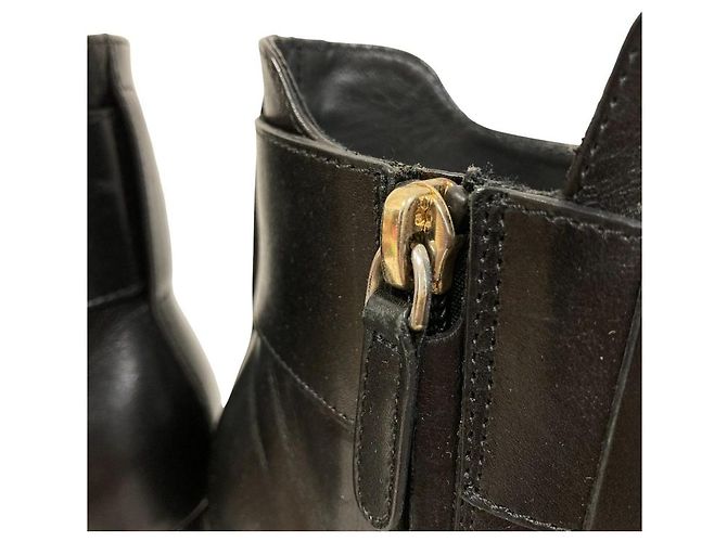 Tod's Tod’s GOMMA Leder- Stiefeletten Schwarz - Ansicht 10