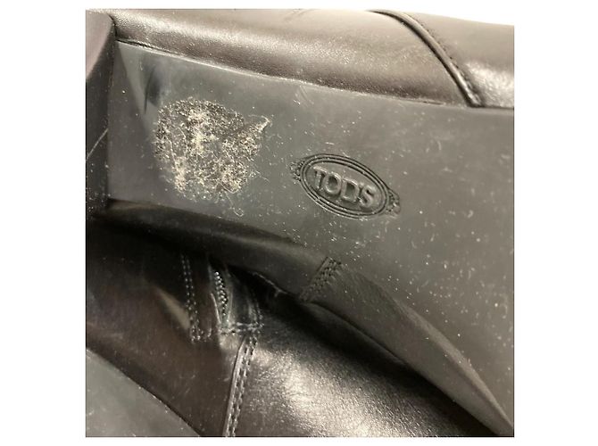Tod's Tod’s GOMMA Leder- Stiefeletten Schwarz - Ansicht 12