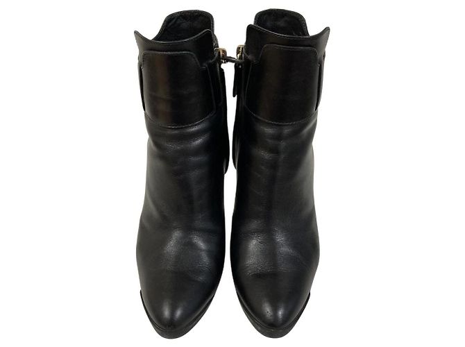 Tod's Tod’s GOMMA Leder- Stiefeletten Schwarz - Ansicht 3