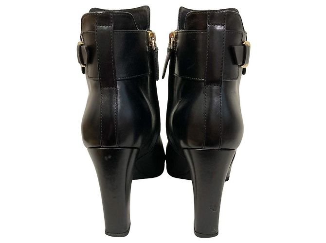 Tod's Tod’s GOMMA Leder- Stiefeletten Schwarz - Ansicht 5