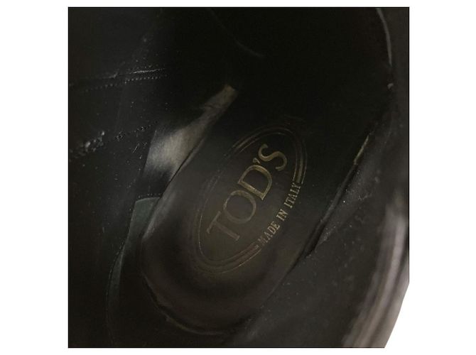 Tod's Tod’s GOMMA Leder- Stiefeletten Schwarz - Ansicht 7