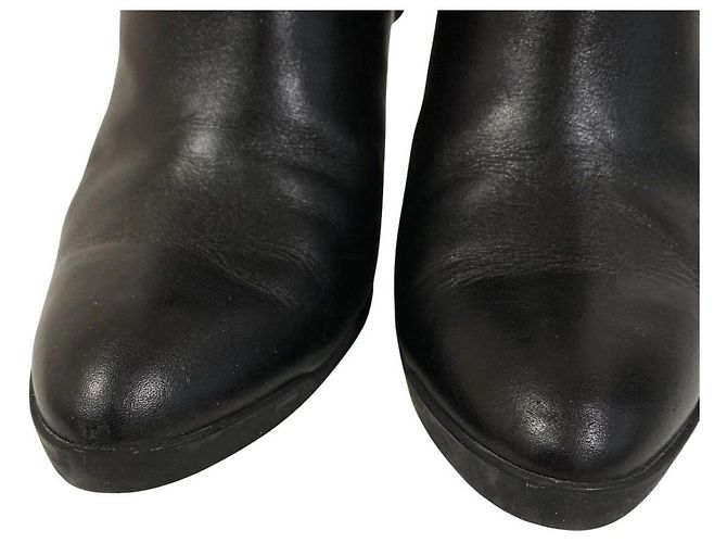 Tod's Tod’s GOMMA Leder- Stiefeletten Schwarz - Ansicht 9