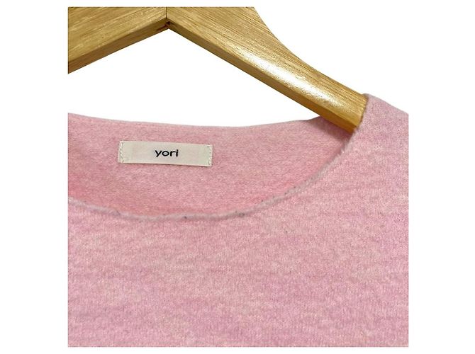 Autre Marque Yori Asshuku Front Short Pullover Wollpullover Pink - Ansicht 10
