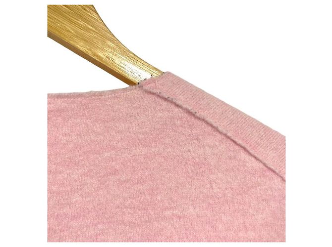 Autre Marque Yori Asshuku Front Short Pullover Wollpullover Pink - Ansicht 11