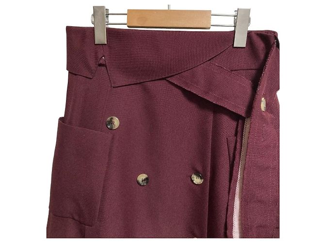 Falda Long Trench Golden Goose Púrpura - vista 3