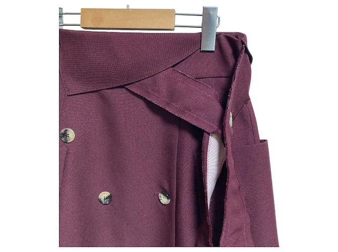 Falda Long Trench Golden Goose Púrpura - vista 6