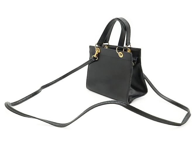 Céline Borsa a mano 2way in pelle Celine Nero - vista 2