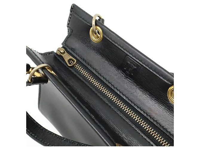 Céline Borsa a mano 2way in pelle Celine Nero - vista 6