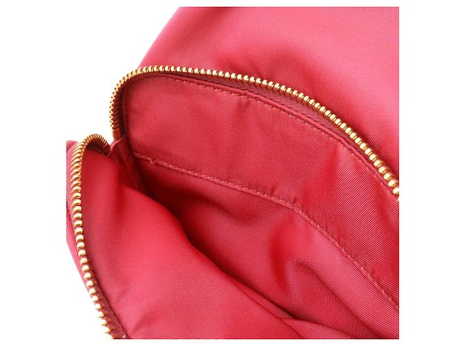 Borsa 2way Prada in nylon e pelle Rosa - vista 8