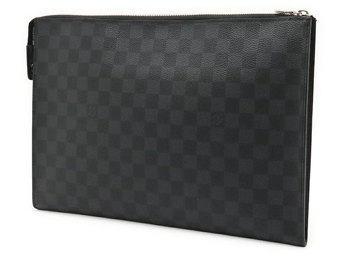 Borsa a pochette Louis Vuitton Damier Graphite Nero Grigio - vista 2