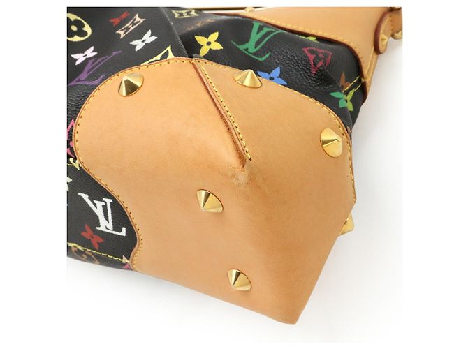 Borsa 2way Louis Vuitton Judy MM Monogram Multicolor Nero - vista 3