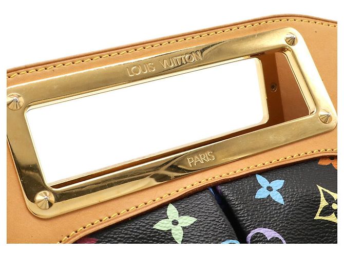 Borsa 2way Louis Vuitton Judy MM Monogram Multicolor Nero - vista 4