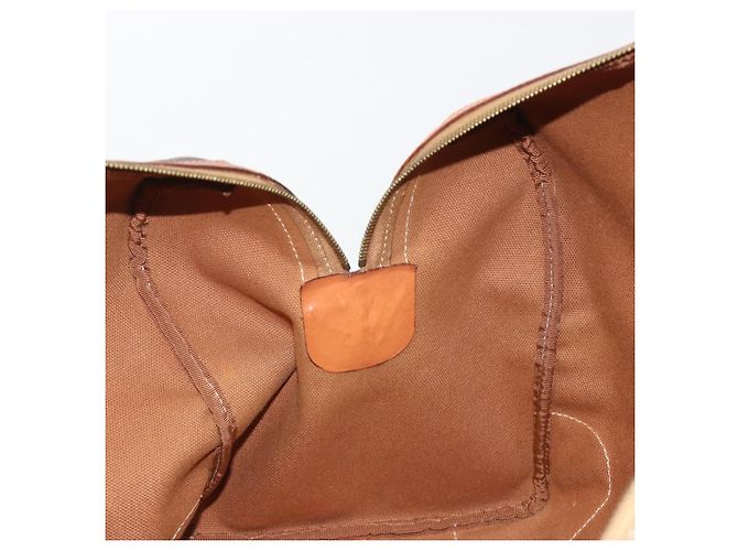 Céline CELINE Macadam Canvas Boston Bag PVC Leather Brown Gold - vista 21