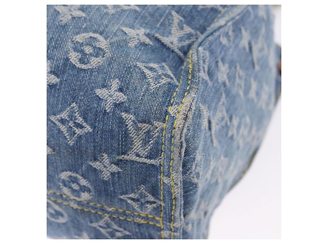 LOUIS VUITTON Monogram Denim On The Go MM Hand Bag Blue M46871 LV - vista 18