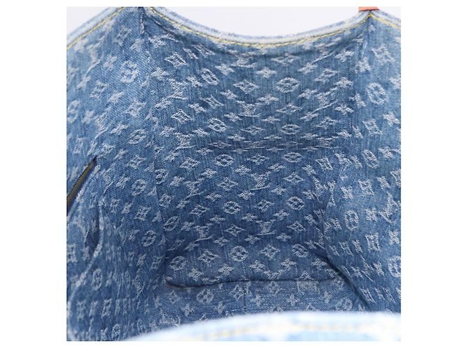 LOUIS VUITTON Monogram Denim On The Go MM Hand Bag Blue M46871 LV - vista 20
