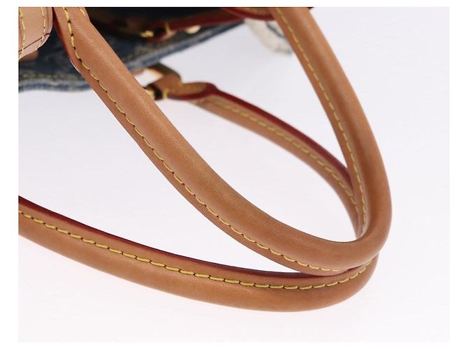 LOUIS VUITTON Monogram Denim On The Go MM Hand Bag Blue M46871 LV - vista 8
