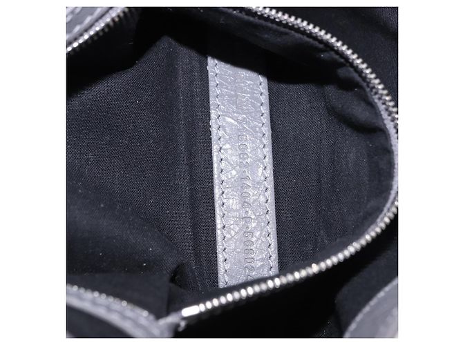 BALENCIAGA Le Cagole Shoulder Bag Leather 2way Gray Silver 719082 - vista 12