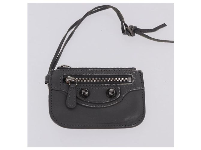 BALENCIAGA Le Cagole Shoulder Bag Leather 2way Gray Silver 719082 - vista 24