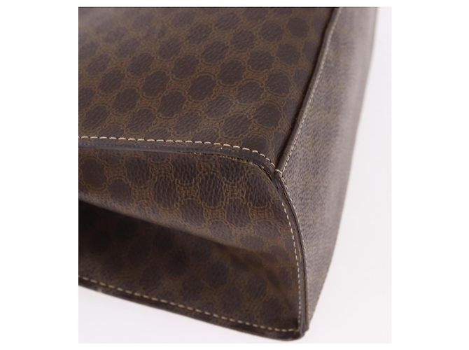 Céline CELINE Macadam Canvas Hand Bag PVC Leather 2way Brown Gold - vista 18