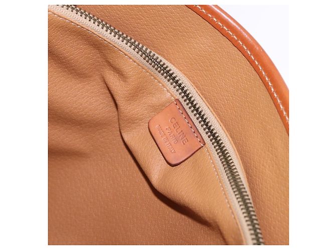 Céline CELINE Macadam Canvas Shoulder Bag PVC Leather Brown Gold - vista 17