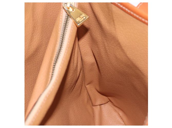 Céline CELINE Macadam Canvas Shoulder Bag PVC Leather Brown Gold - vista 22