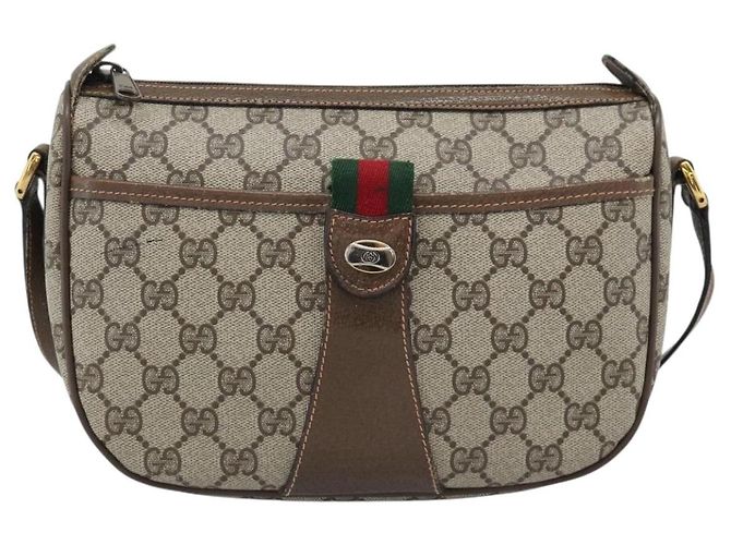 GUCCI GG Supreme Web Sherry Line Bag PVC Beige Gold 89 02 032 - Ansicht 13