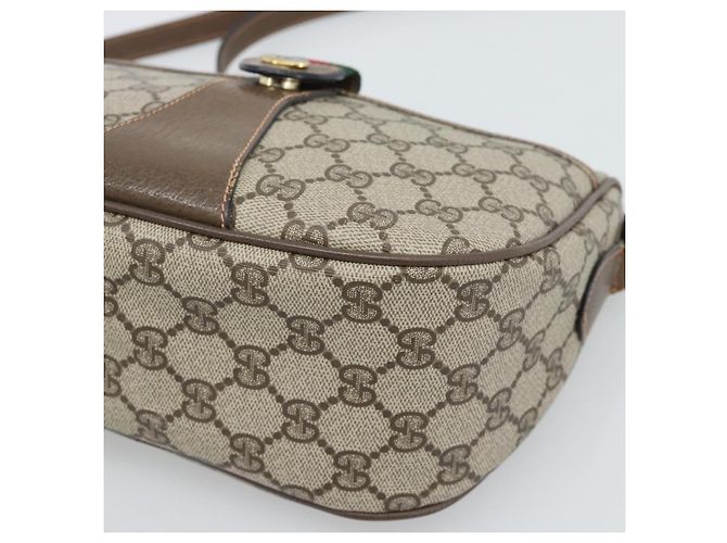GUCCI GG Supreme Web Sherry Line Bag PVC Beige Gold 89 02 032 - Ansicht 14