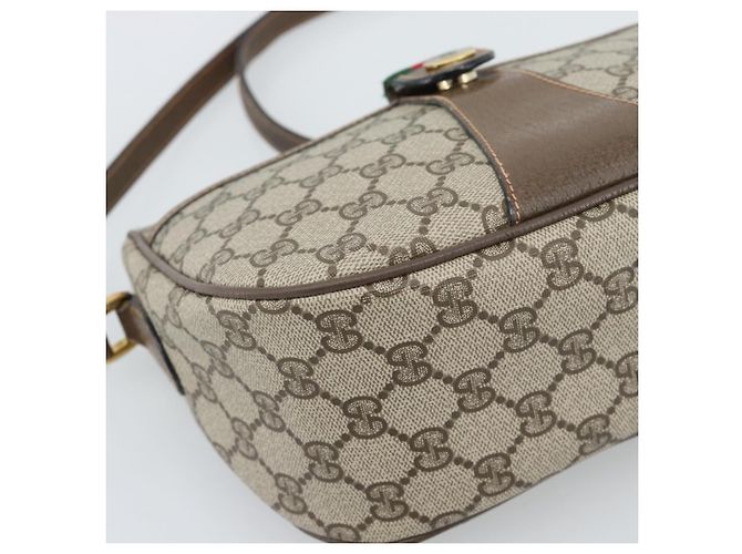 GUCCI GG Supreme Web Sherry Line Bag PVC Beige Gold 89 02 032 - Ansicht 15