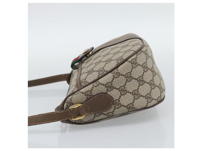 GUCCI GG Supreme Web Sherry Line Bag PVC Beige Gold 89 02 032 - Ansicht 3