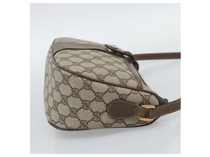 GUCCI GG Supreme Web Sherry Line Bag PVC Beige Gold 89 02 032 - Ansicht 4