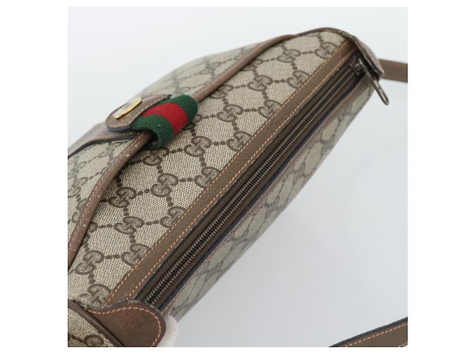 GUCCI GG Supreme Web Sherry Line Bag PVC Beige Gold 89 02 032 - Ansicht 6