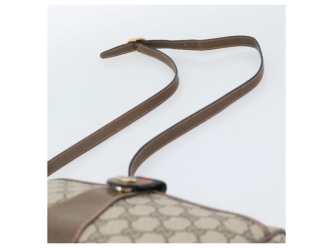 GUCCI GG Supreme Web Sherry Line Bag PVC Beige Gold 89 02 032 - Ansicht 8