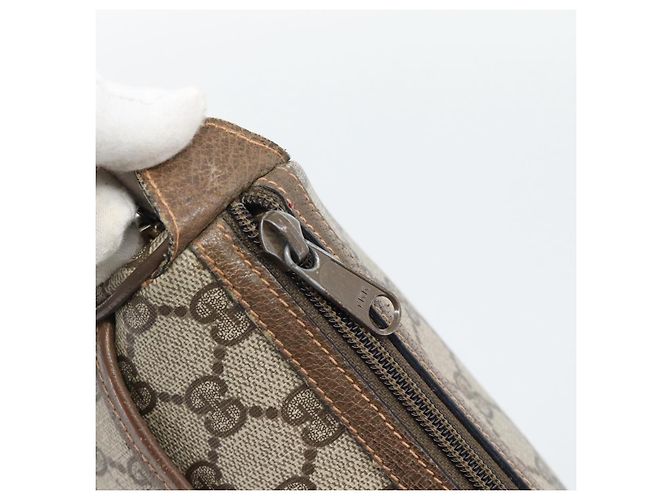 GUCCI GG Supreme Web Sherry Line Bag PVC Beige Gold 89 02 032 - Ansicht 9