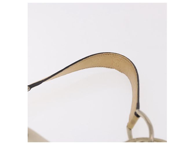 GUCCI GG Canvas Guccissima Hand Bag Leather Beige Gold 257268 - vista 14