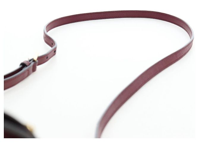 PRADA Shoulder Bag Safiano leather Bordeaux Gold - vista 14