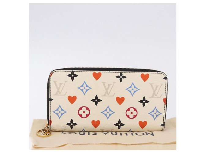 LOUIS VUITTON Monogram Game On Zippy Long Wallet White M57491 LV - vista 12