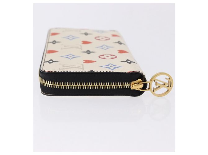 LOUIS VUITTON Monogram Game On Zippy Long Wallet White M57491 LV - vista 4