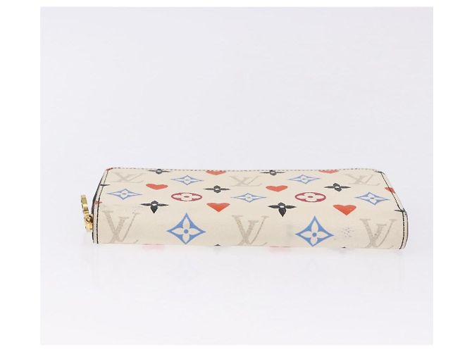 LOUIS VUITTON Monogram Game On Zippy Long Wallet White M57491 LV - vista 6